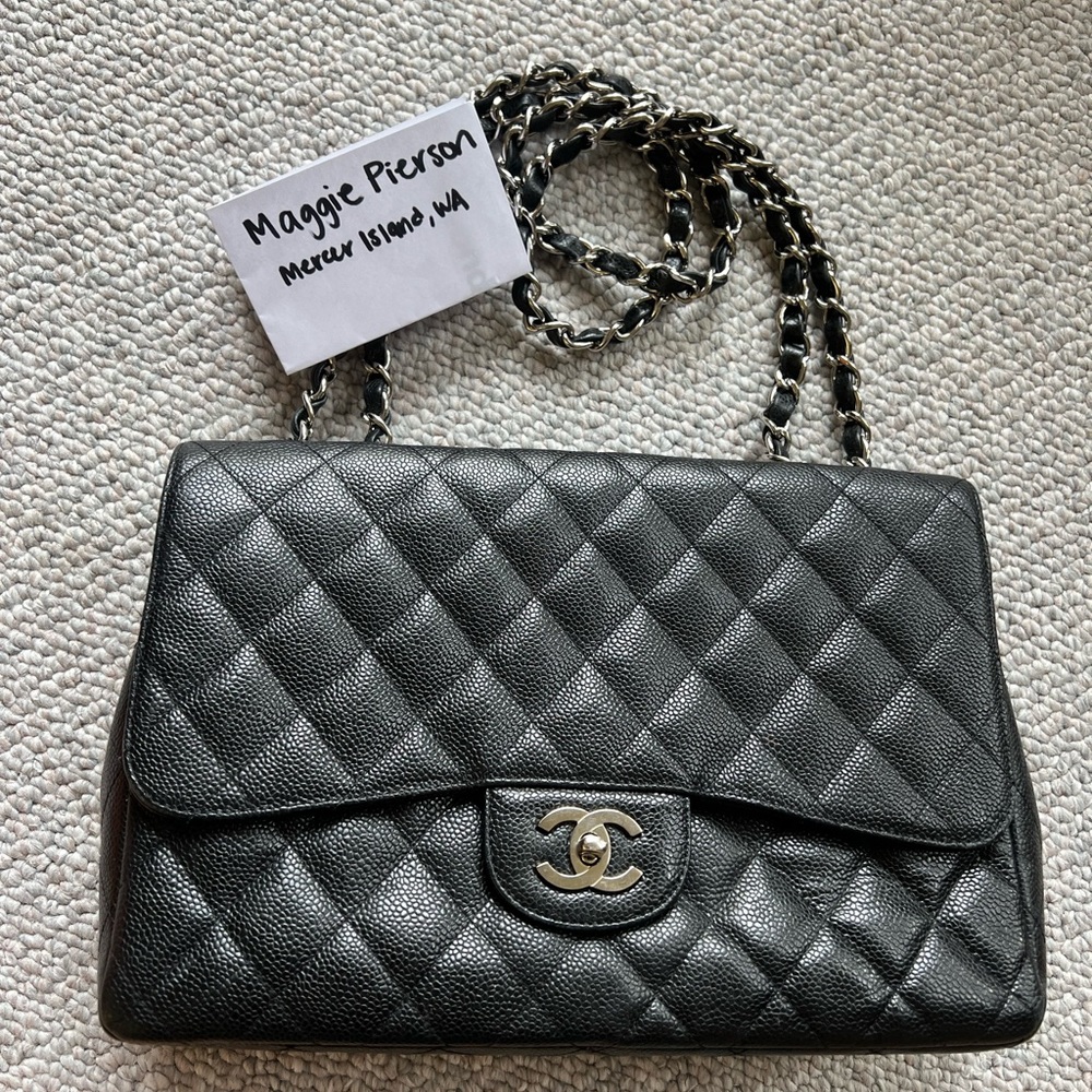 Chanel Jumbo Single Flap - silver hardware